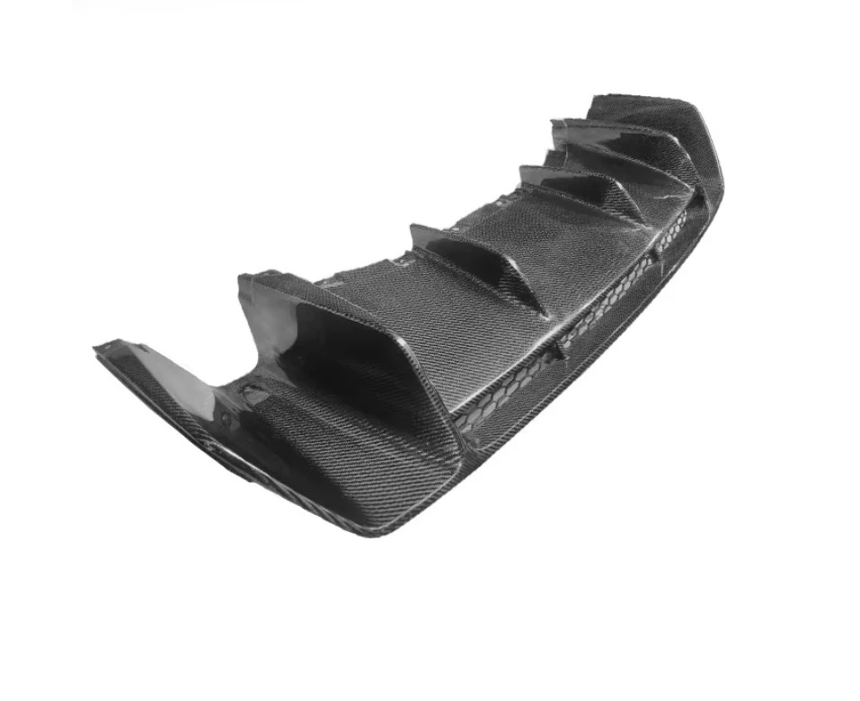 New Modern Carbon Fiber Rear Lip Spoiler for  R8 Tail Bumper Diffuser with Shovel Surround Front Car Restoration Accessory